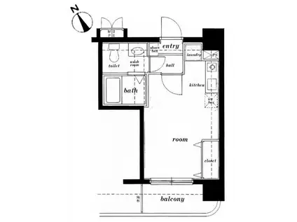 ミリオンステージ西早稲田壱番館(ワンルーム/6階)の間取り写真