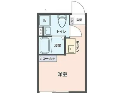 アーク東四つ木(ワンルーム/3階)の間取り写真