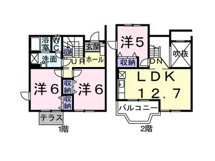 チェリーメゾン(3LDK/1階)の間取り写真