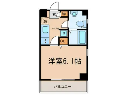 PHOENIX武蔵小杉(1K/3階)の間取り写真