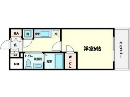 エスリード難波レジデンス(1K/5階)の間取り写真