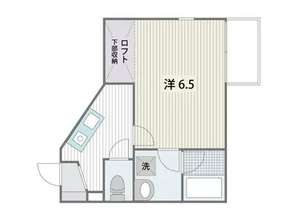 ハイミエール横手(1K/1階)の間取り写真