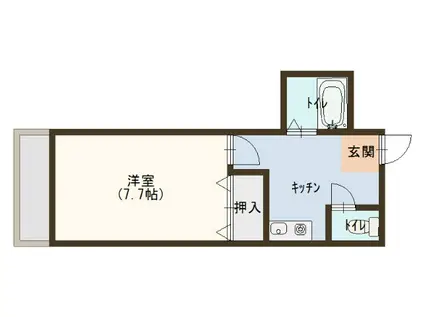 シャルマン大和田1(1DK/5階)の間取り写真