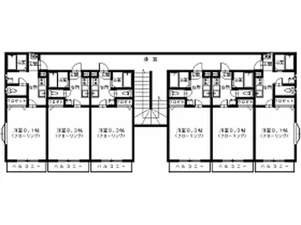 MK国見VI(1K/2階)の間取り写真