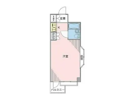 パークアベニュー国分寺(ワンルーム/5階)の間取り写真