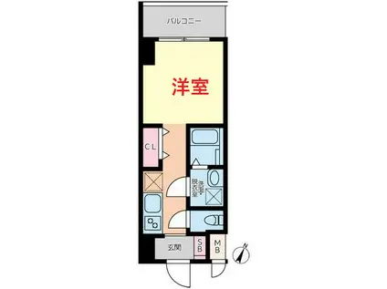 DORMOUSE NEO -ドールマウスネオ-(ワンルーム/7階)の間取り写真