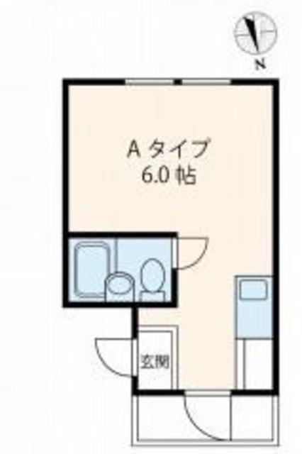 TCRE八王子(ワンルーム/1階)の間取り写真