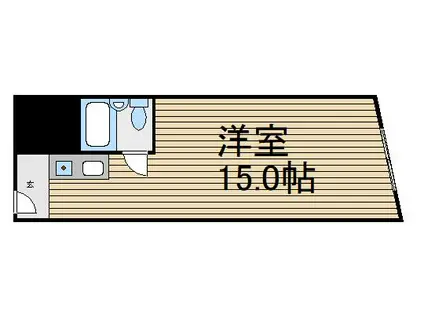 メガロコープ福島(ワンルーム/3階)の間取り写真