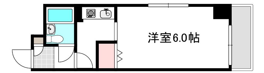 クレセント小町(1K/3階)の間取り写真