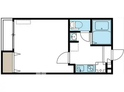 プリモ菊川(1K/2階)の間取り写真