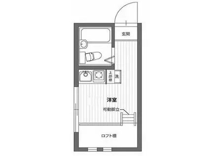 アーバンプレイス河田町(ワンルーム/1階)の間取り写真