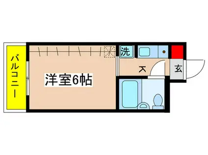 百合ヶ丘池上マンション(1K/2階)の間取り写真