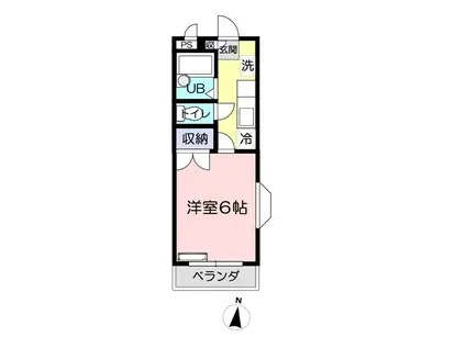 アーベイン元宿台(1K/3階)の間取り写真