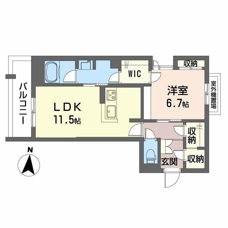 ラパネージュ(1LDK/4階)の間取り写真