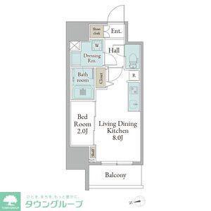 ストーリア名古屋城西(1LDK/15階)の間取り写真