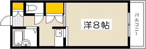 ARCナカシマ壱番館(1K/3階)の間取り写真