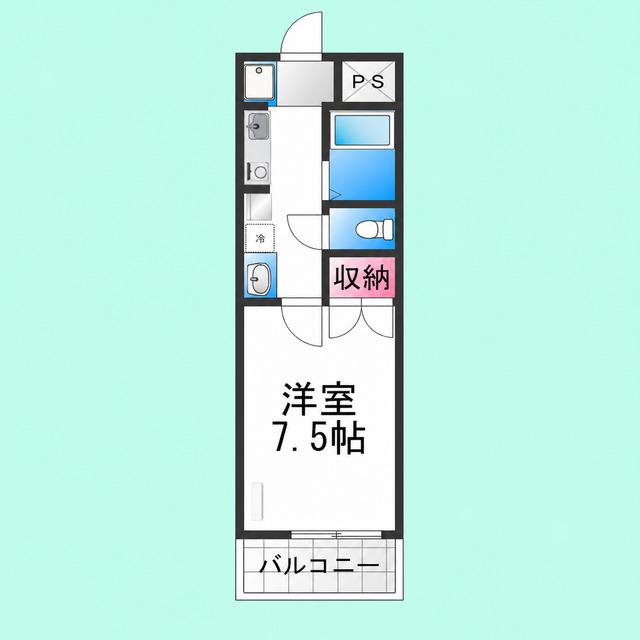 MTマンション(1K/1階)の間取り写真