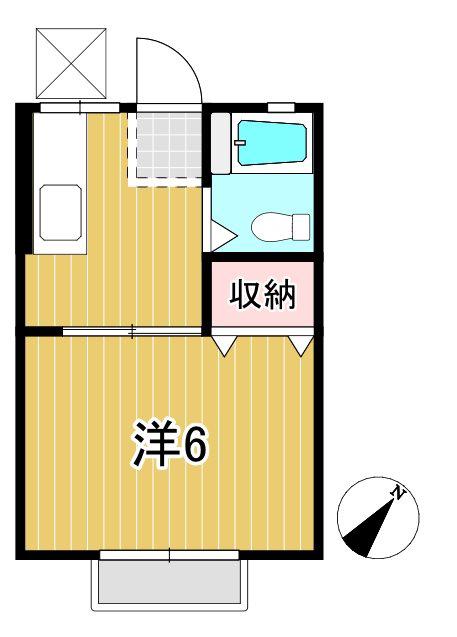戸崎スチューデンツハウスA(1K/2階)の間取り写真
