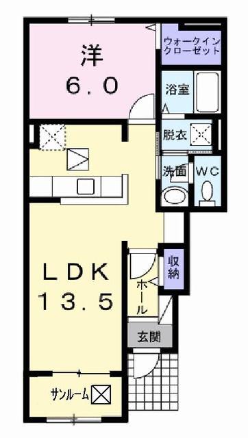 コッティアラヤ(1LDK/1階)の間取り写真