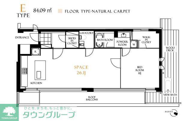 レジディア北新宿(1LDK/5階)の間取り写真