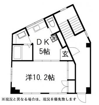 ウィンシップス(1DK/5階)の間取り写真