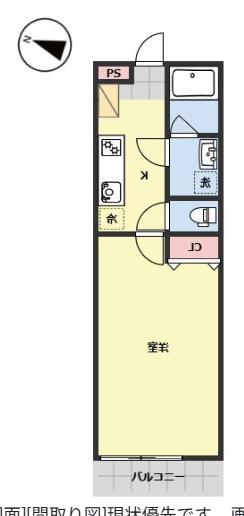 LUMIA(1K/1階)の間取り写真