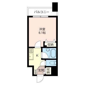 LASANTE板橋本町(1K/3階)の間取り写真