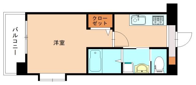 さくら館(1K/4階)の間取り写真