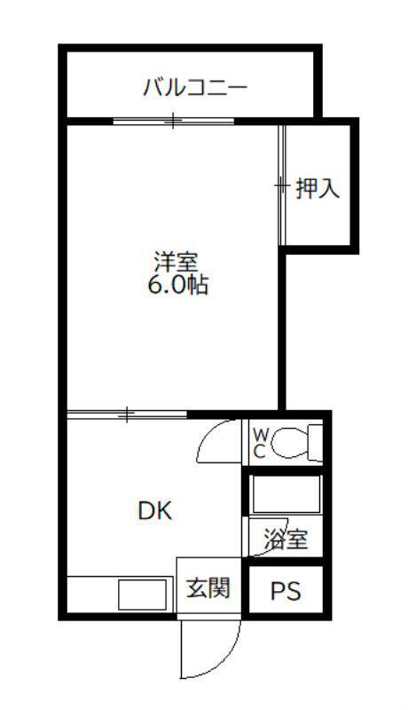 フォーサイト原RENATUS(1DK/3階)の間取り写真