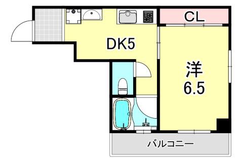 田中マンション(1DK/3階)の間取り写真