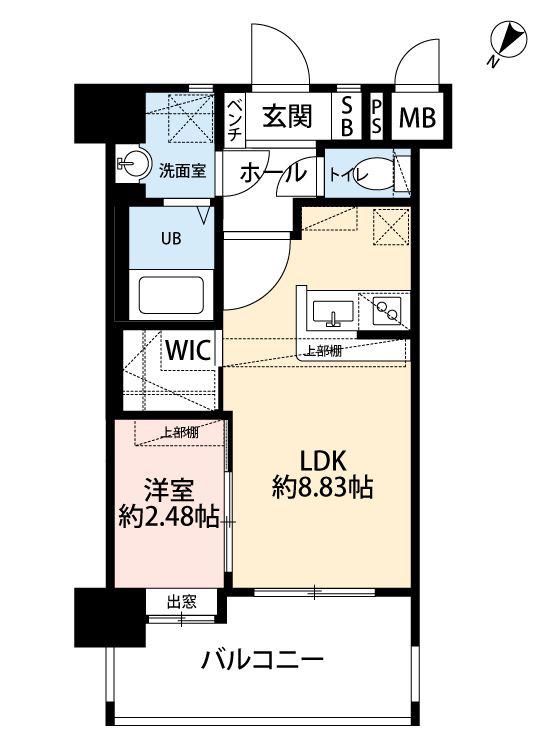 ザ シダーハウス バイ サヴォイ(1LDK/2階)の間取り写真