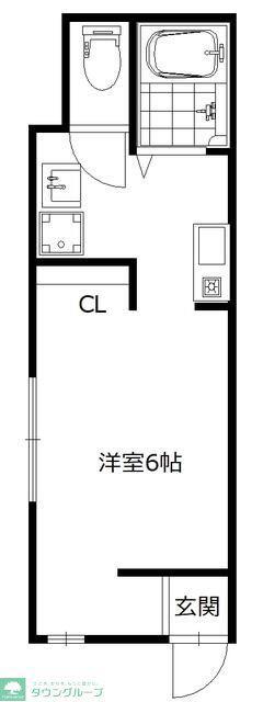 リベルテ横濱(1K/3階)の間取り写真