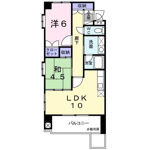 めかるビレッジ(2LDK/3階)の間取り写真