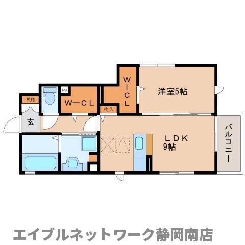 エスペランサ I(1LDK/1階)の間取り写真