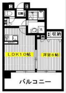 プリザーヴ中村橋(1LDK/2階)の間取り写真