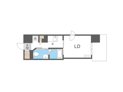 レジディア南1条(1K/10階)の間取り写真