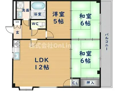 メゾンド・ジャルダン(3LDK/3階)の間取り写真