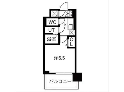 レジュールアッシュ緑橋駅前(1K/2階)の間取り写真