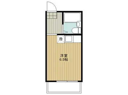 海田ビル(ワンルーム/3階)の間取り写真