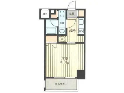 レジディア新横浜(1K/7階)の間取り写真