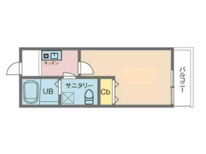 カインドネス吉祥寺南町A棟(1K/2階)の間取り写真