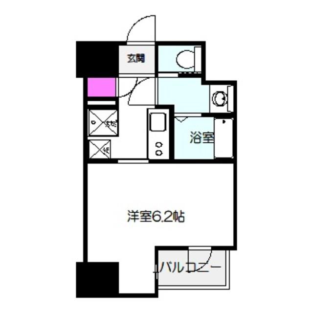 ARTIZA森ノ宮D.C(1K/12階)の間取り写真