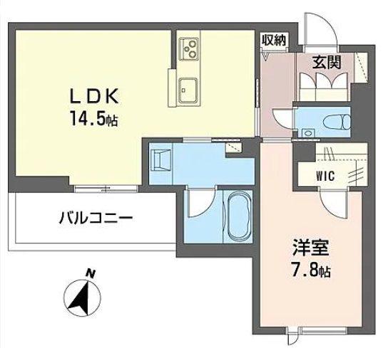 シャーメゾン牟礼(1LDK/3階)の間取り写真