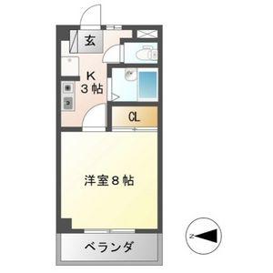 ハイネス21(1K/2階)の間取り写真