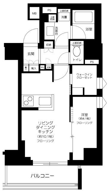 クレヴィア本郷春日ステーションフロント(1LDK/7階)の間取り写真