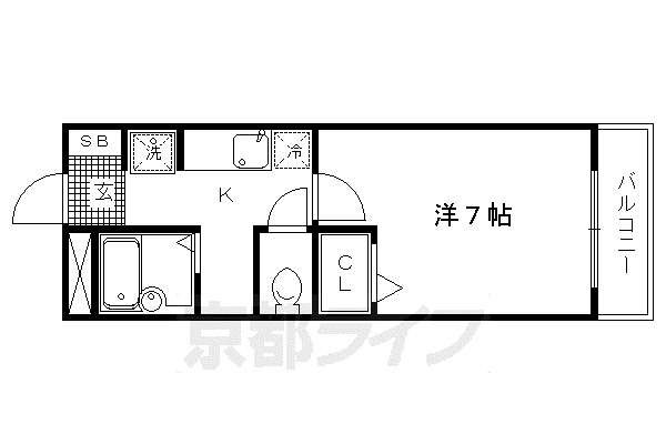 N・CANAX(1K/1階)の間取り写真
