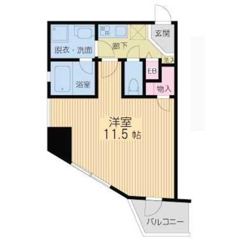 レジデンス本町(1K/8階)の間取り写真