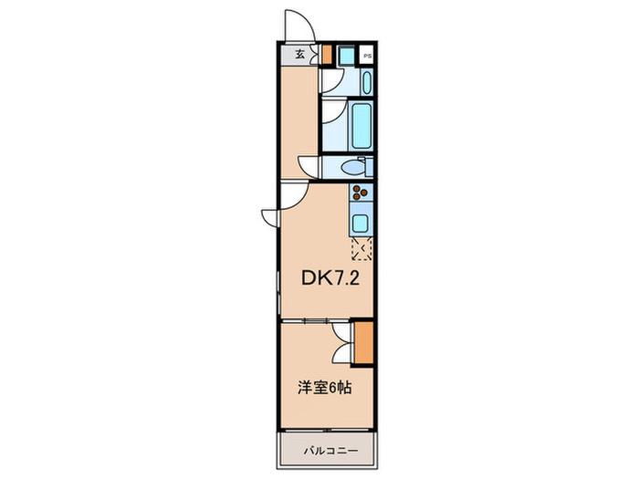 PRIMAL KOISHIKAWA(1DK/4階)の間取り写真