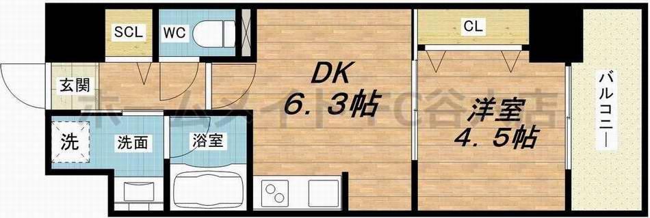 MA MINETTE(1DK/8階)の間取り写真