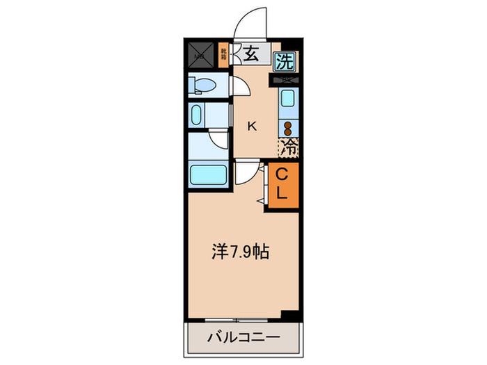 レジディア本郷菊坂プレイス(1K/3階)の間取り写真